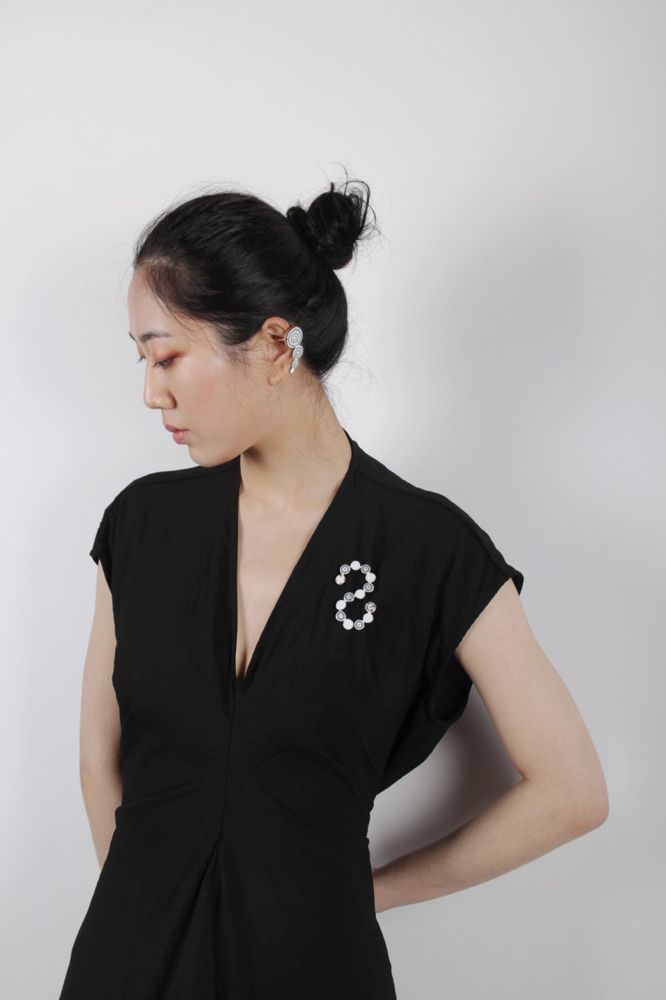 Pearl Grain Brooch,Earrings Copper, Enamel 90*80*1mm 50*20*1mm 55*25*1mm 2018